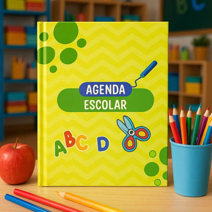 Agenda escolar para primaria con portada colorida, disponible en Officemate