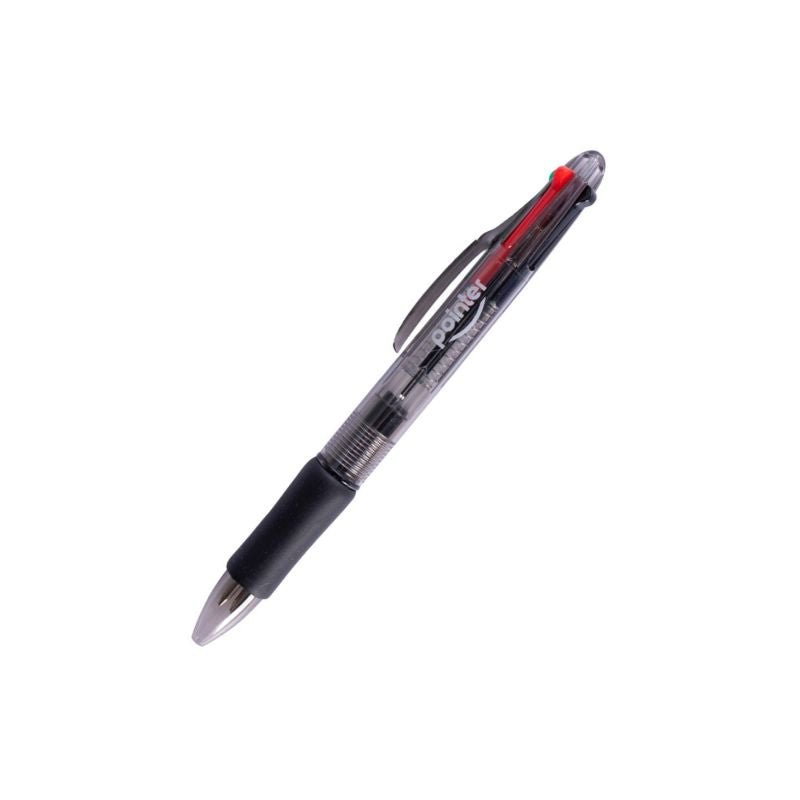 Bolígrafo multicolor de 4 colores surtidos de Pointer, ideal para notas coloridas.