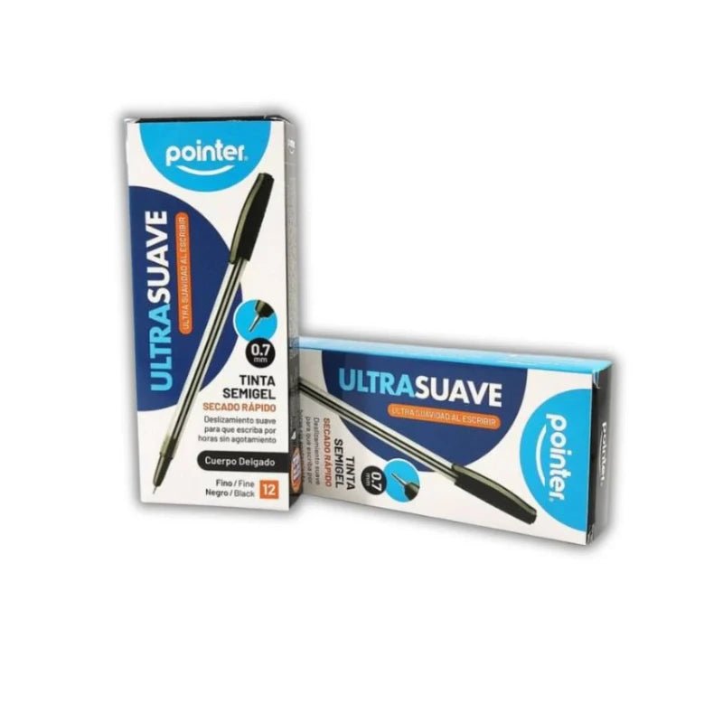 Bolígrafo Ultra Suave - Negro - Pointer
