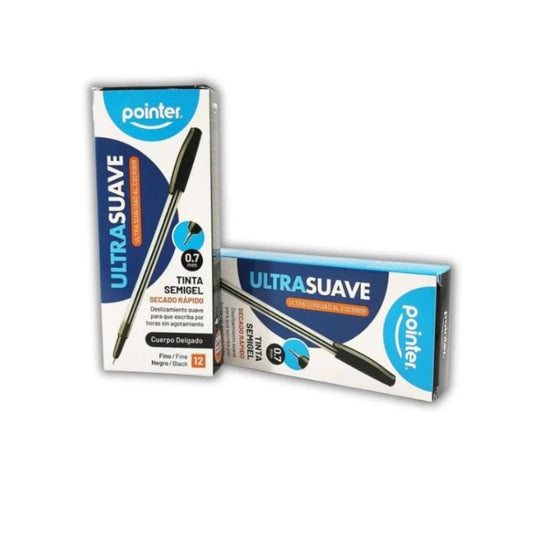 Bolígrafo Ultra Suave - Negro - Pointer