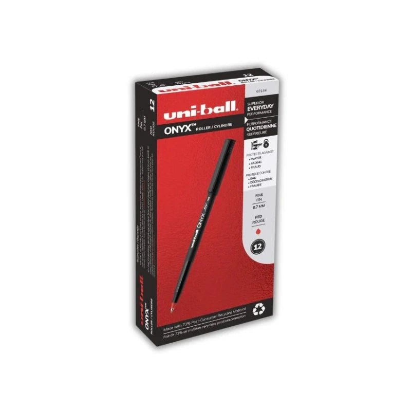 Bolígrafos ONYX Micro 0.5 mm 12/1 Rojo - Uni-ball
