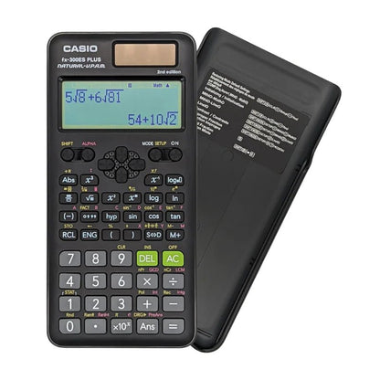 Calculadora científica Casio FX-300ES Plus 2da Edición en color negro con pantalla natural - Officemate