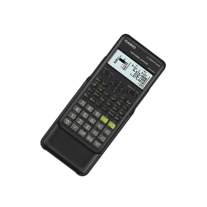 Calculadora Científica Casio FX-300ES Plus 2da Edición, vista en ángulo de la calculadora. Disponible en Officemate República Dominicana.