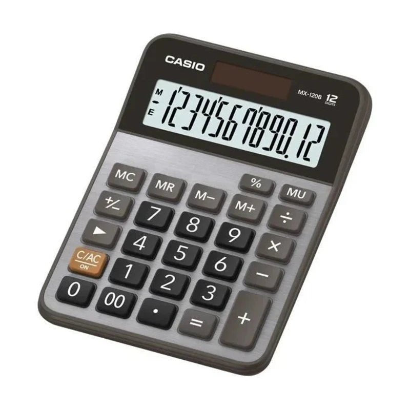 Calculadora de Mesa Casio GX-120B Solar y Pila