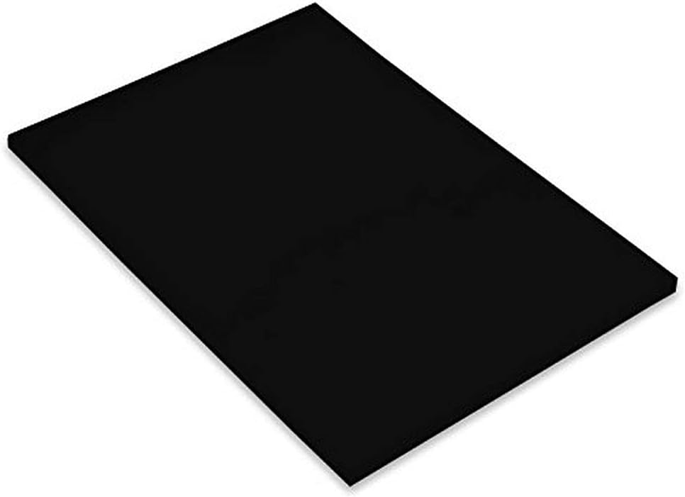 Cartulina negra de 50x65 cm, 180 g/m² de Vivaldi, ideal para proyectos elegantes, manualidades y presentaciones - Officemate