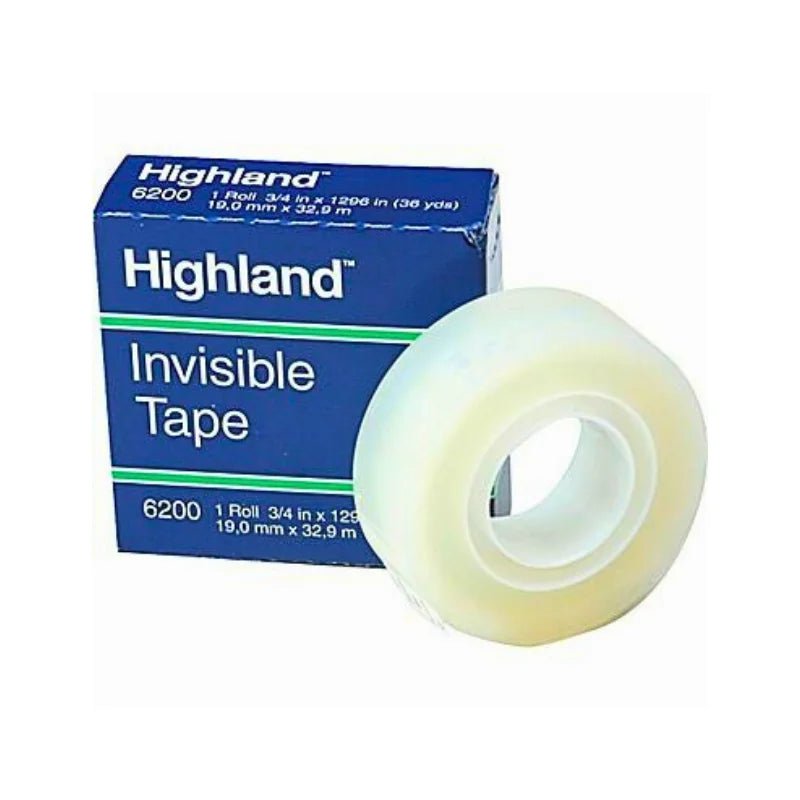 Cinta adhesiva mágica 3/4" Highland invisible para oficina - Officemate