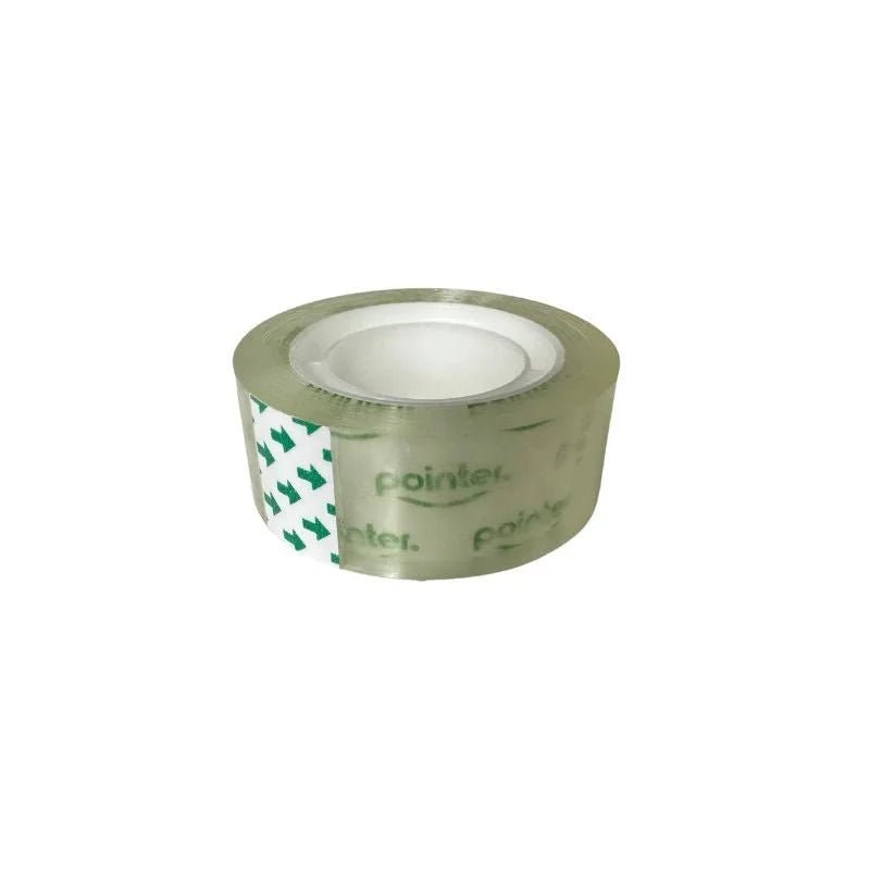 Cinta Adhesiva Transparente Pointer de 19mm x 25 yds, ideal para uso diario y proyectos escolares.
