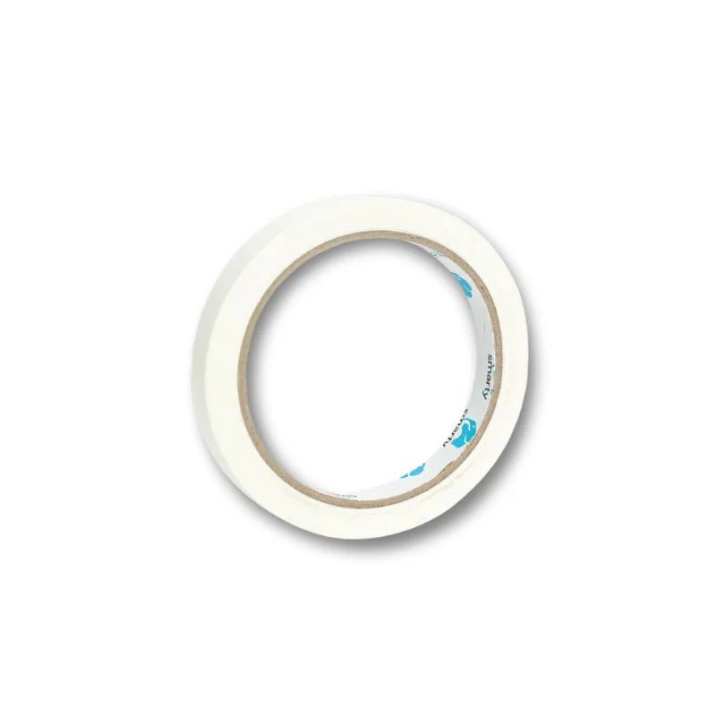 Cinta masking tape blanca Smarty 18 mm x 25 yds sobre fondo blanco, Officemate