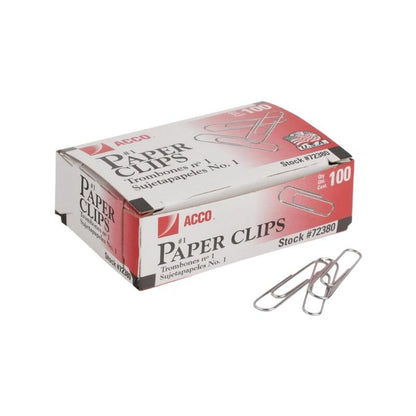 Clips #1 100 Unidades de Acco para organizar documentos