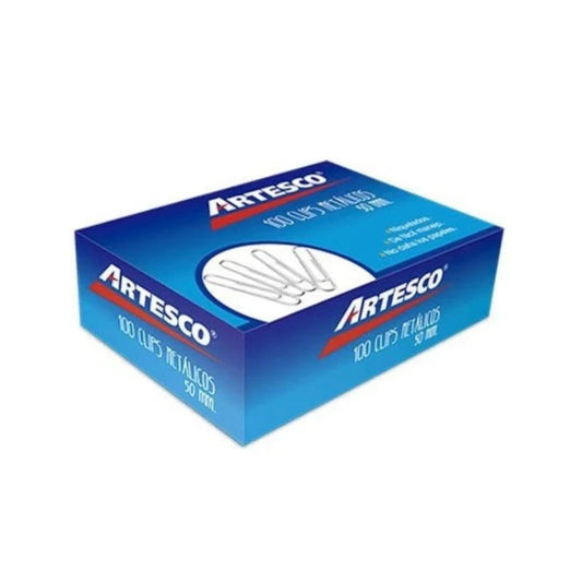 Clips Jumbo 50mm - Pack de 100 Unidades - Artesco