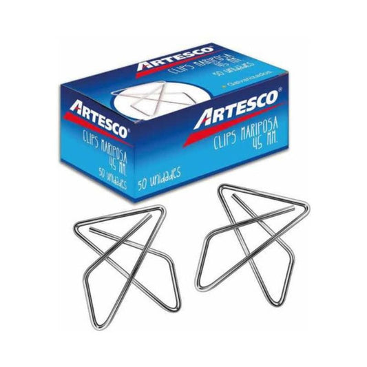 Clips mariposa 45 mm Artesco- Officemate
