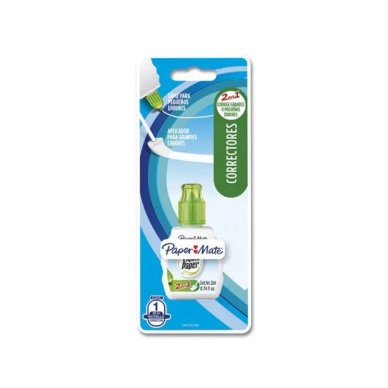 Corrector Liquido 2 en 1 PaperMate