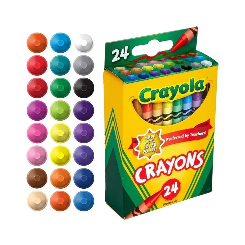 Crayones de colores clásicos Crayola 24 unidades para dibujo y manualidades - Officemate