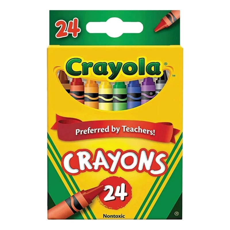 Crayones de colores clásicos Crayola 24 unidades para dibujo y manualidades - Officemate