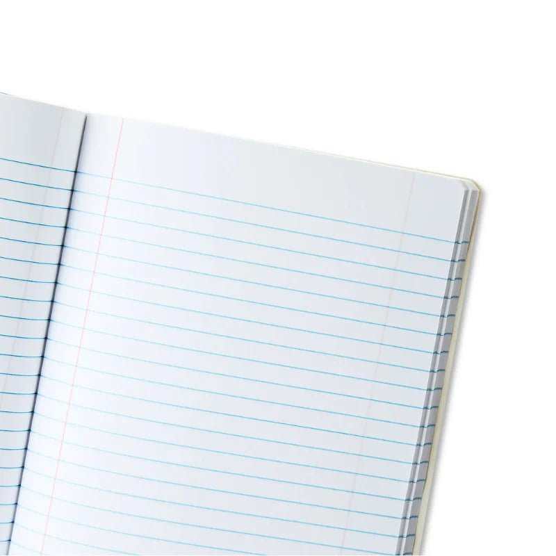 Cuaderno de composición amarillo Pen+Gear de 160 páginas con lomo negro, ideal para clases y notas, Officemate