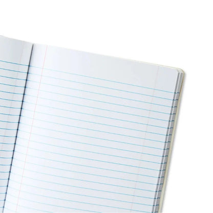 Cuaderno de composición morado Pen+Gear de 160 páginas wide ruled con lomo negro, ideal para clases, Officemate