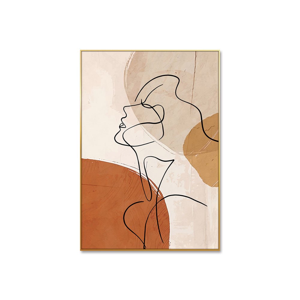 Este cuadro abstracto, con su diseño minimalista y estilizado de un rostro humano, aportará un toque de sofisticación a tu oficina o área de espera. Sus líneas negras y colores neutros promoverán un ambiente de calma y creatividad. ¡Un arte que combina funcionalidad y estilo!  Dimension: &nbsp;30'' x 40''