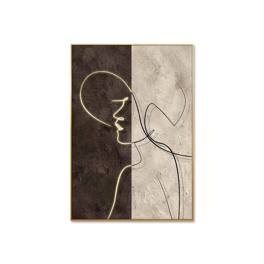 Este cuadro de arte moderno, con su dibujo minimalista de una cara y cuerpo humano, aportará un toque de sofisticación y elegancia a tu oficina o sala de espera. Su diseño único, dividido en tres secciones verticales con diferentes texturas y colores, captará la atención de todos, reflejando tu apreciación por el arte contemporáneo. ¡No pierdas la oportunidad de transformar tu espacio! Adquiérelo ahora en Officemate.
