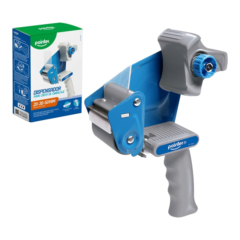 Dispensador de Cinta de Embalaje Pointer 20-30-50mm – Con Caja | Officemate