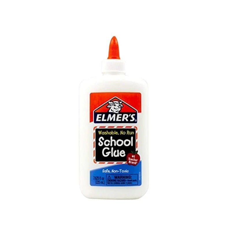 Ega escolar de 8 onzas Elmer's, pegamento líquido transparente para manualidades y proyectos escolares. Disponible en Officemate República Dominicana.