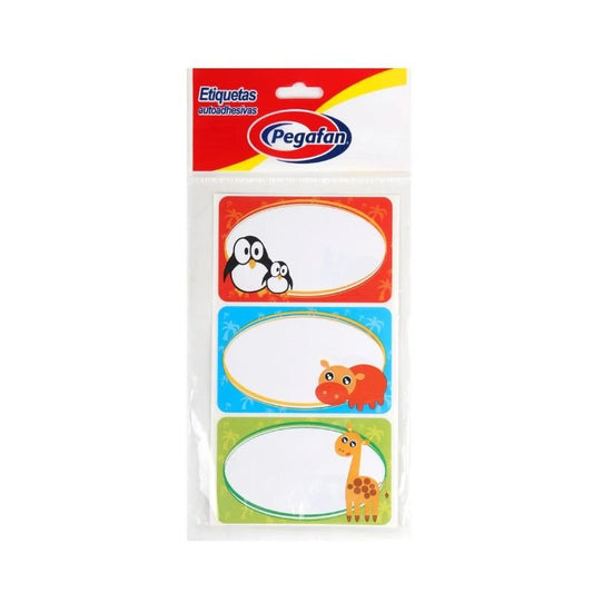 Etiquetas adhesivas Caracoles Pegafan Officemate