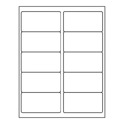 Etiquetas Blancas MACO ML-1000 – Hoja 10 Etiquetas 2x4 Pulgadas | Officemate