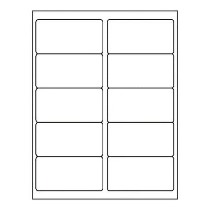 Etiquetas Blancas MACO ML-1000 – Hoja 10 Etiquetas 2x4 Pulgadas | Officemate