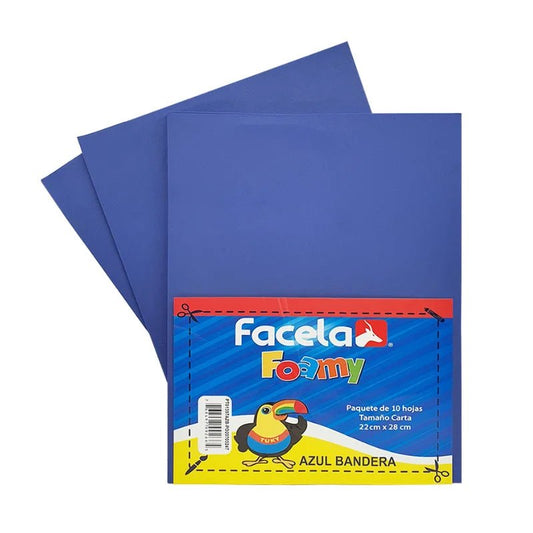 Foamy azul royal tamaño carta marca Facela - Officemate
