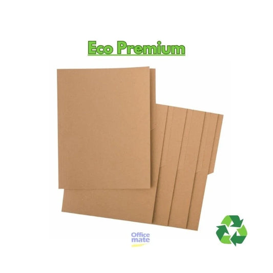 Folders Ecológicos Premium Marrón - Caja de 100 - Eco Premium
