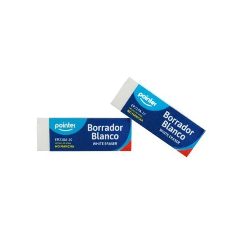 Goma de Borrar Blanca Mediana - Pointer