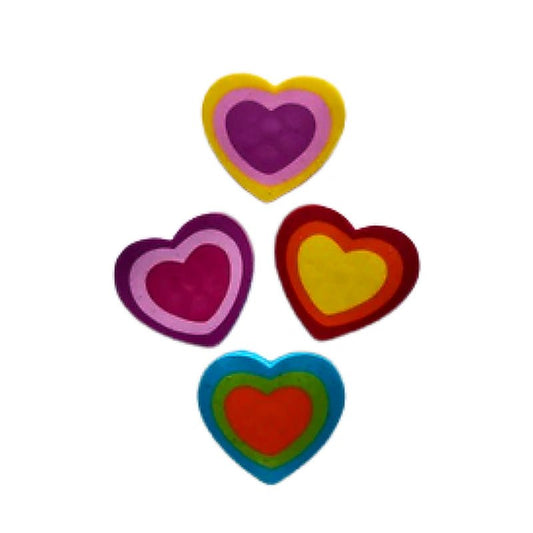 Goma de borrar en forma de corazón Pointer en colores surtidos, ideal para estuche escolar, Officemate