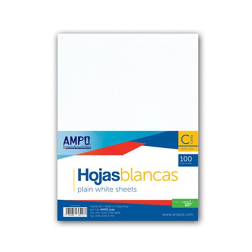 No dejes pasar la oportunidad de adquirir las hojas blancas bond AMPO de 8.5'' x 11''. 100 UD.  Estas hojas son ideales para impresión a láser, con tinta, copiado y usos manuales. Su calidad superior y versatilidad las convierten en la elección perfecta para cualquier proyecto.