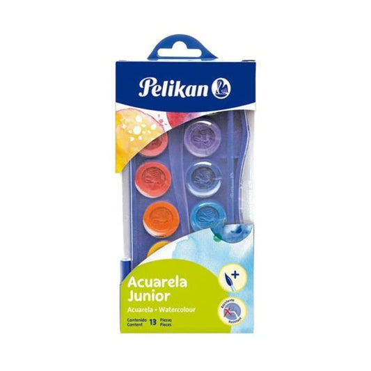 Juego de Acuarela Junior 12 Colores + Pincel - Pelikan