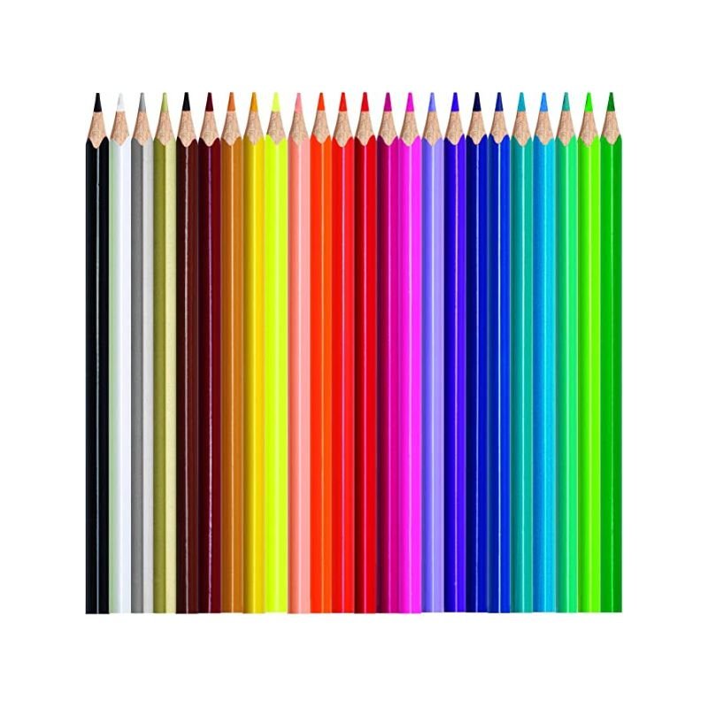 Set de 24 lápices de colores Color Peps Star de Maped, perfectos para colorear y dibujar.
