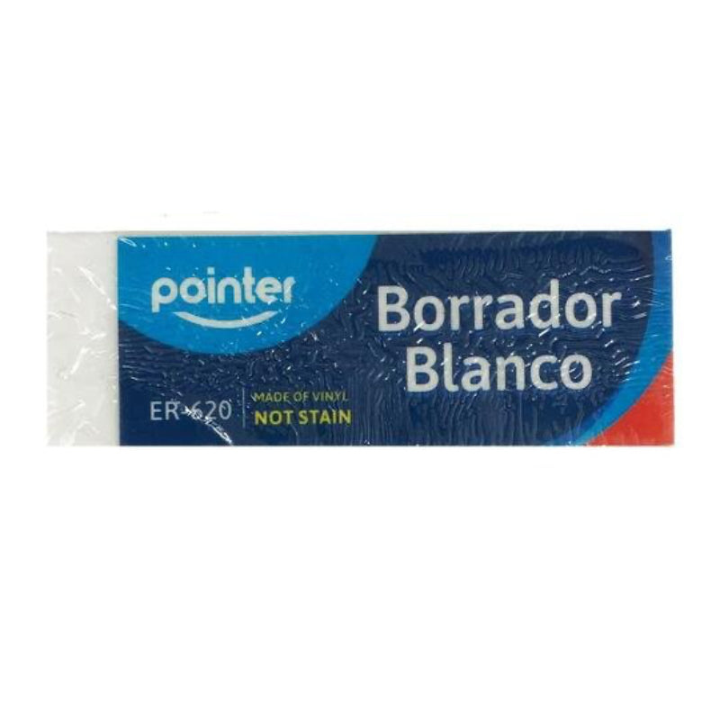 Kit escolar 12vo grado MIEL Christian School 2026 - Borras blancas tipo leche Pointer - Officemate