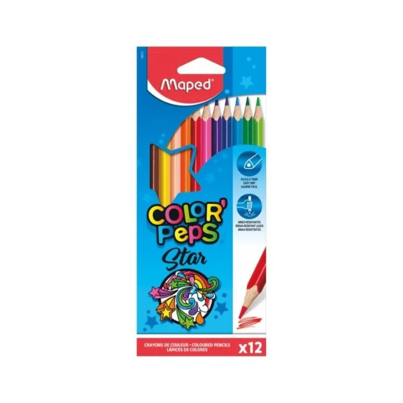 Lápices de colores Maped Color Peps Star 12 unidades para colorear - Officemate