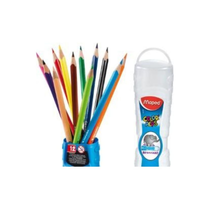 Lápices de Colores Maped en Estuche con colores vibrantes y ergonómicos