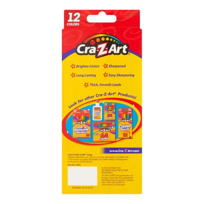 Lápices de colores surtidos Cra-Z-Art 12 unidades para dibujo y manualidades - Officemate