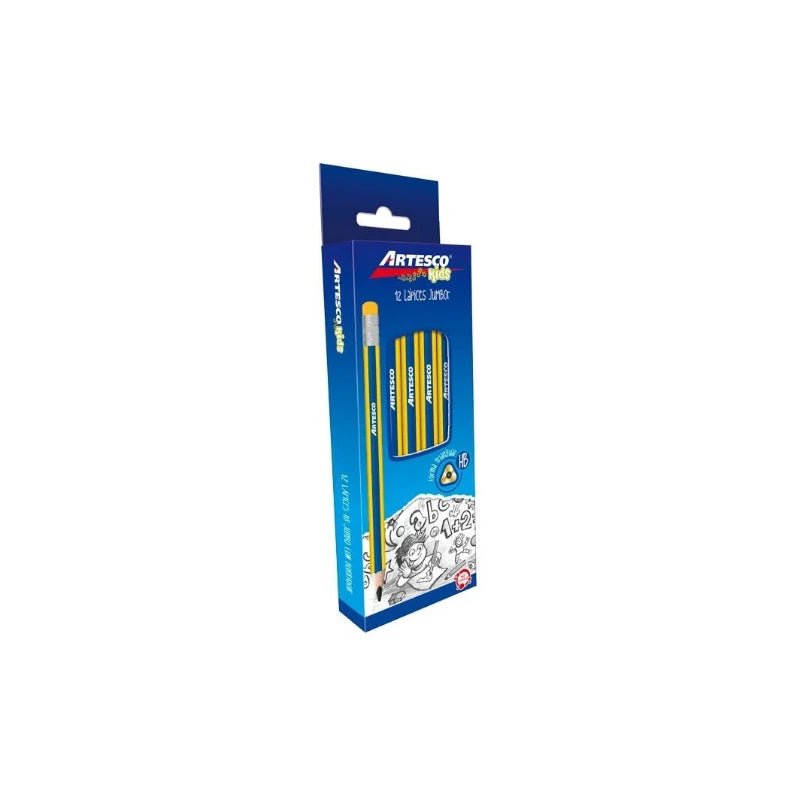 Lápices de Grafito Jumbo Triangular 12/1 - Artesco