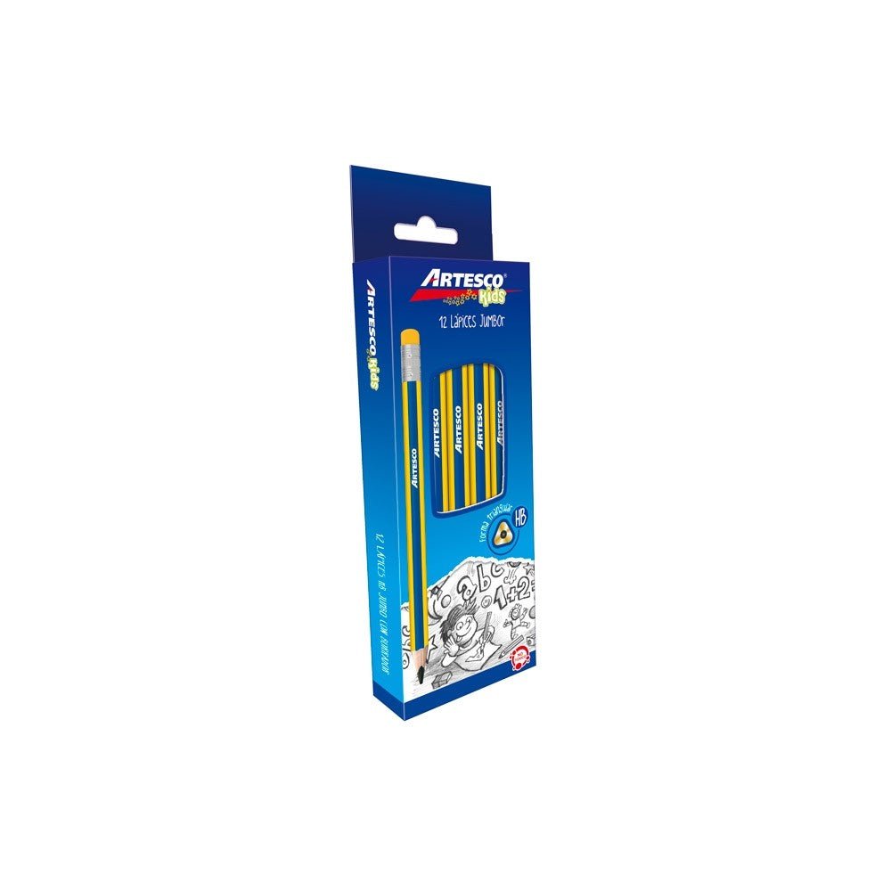 Lápices de grafito jumbo triangulares Artesco Officemate