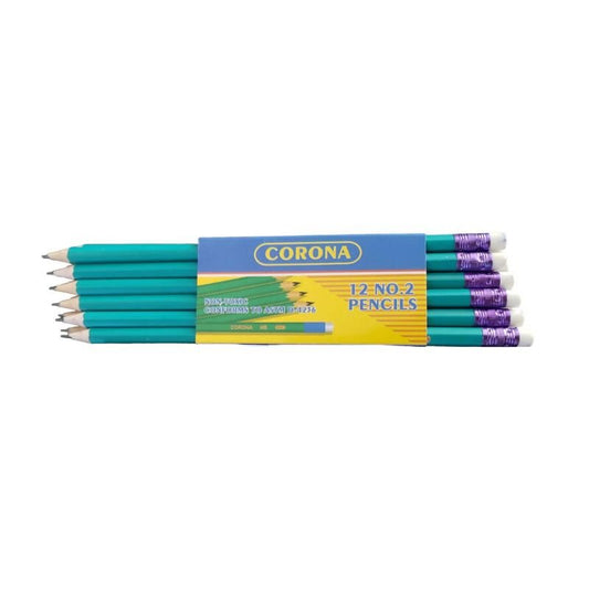 Lápices de Madera Corona #2 en paquete de 12, ideal para uso escolar y profesional - Officemate