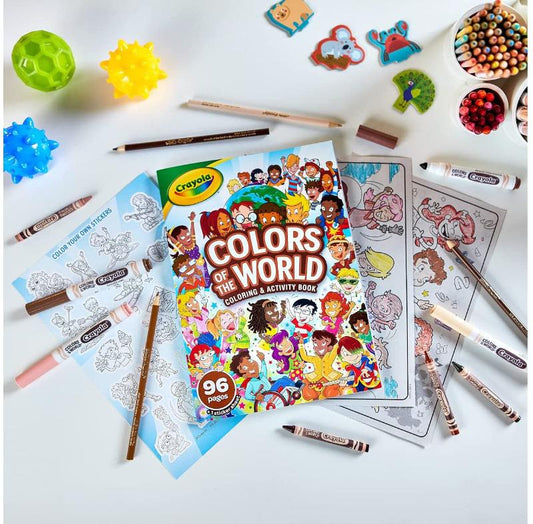 Libro para Colorear “Colors of the World” de Crayola con 96 páginas para explorar la diversidad cultural