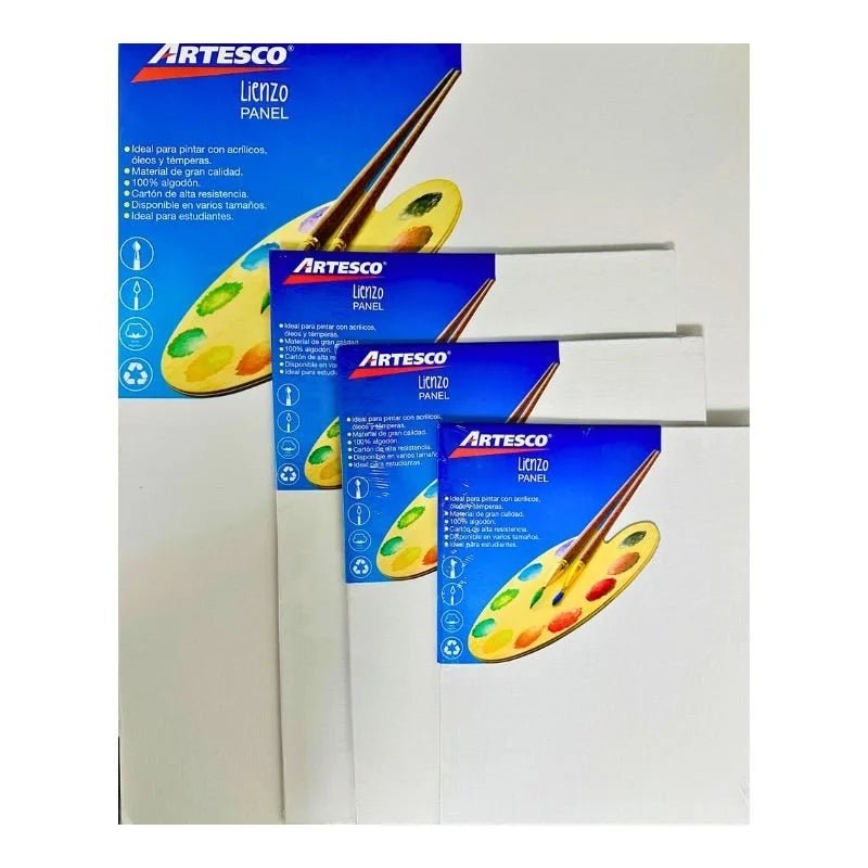 Lienzo Canva Panel para pintar de 10x14 pulgadas de Artesco, ideal para óleo y acrílico - Officemate
