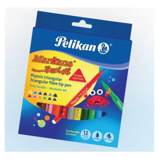 Marcadores Markana Twist 6/1 Triangular - Pelikan