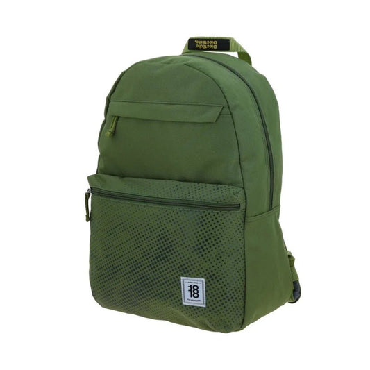 Mochila verde militar escolar modelo 1818 Chenson disponible en Officemate