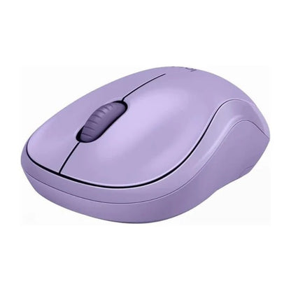 Mouse inalámbrico Logitech M220 en color lavanda, con clics silenciosos y diseño compacto. Disponible en Officemate.