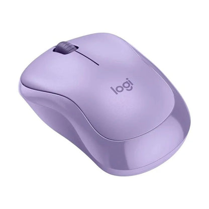 Mouse inalámbrico Logitech M220 en color lavanda, con clics silenciosos y diseño compacto. Disponible en Officemate.