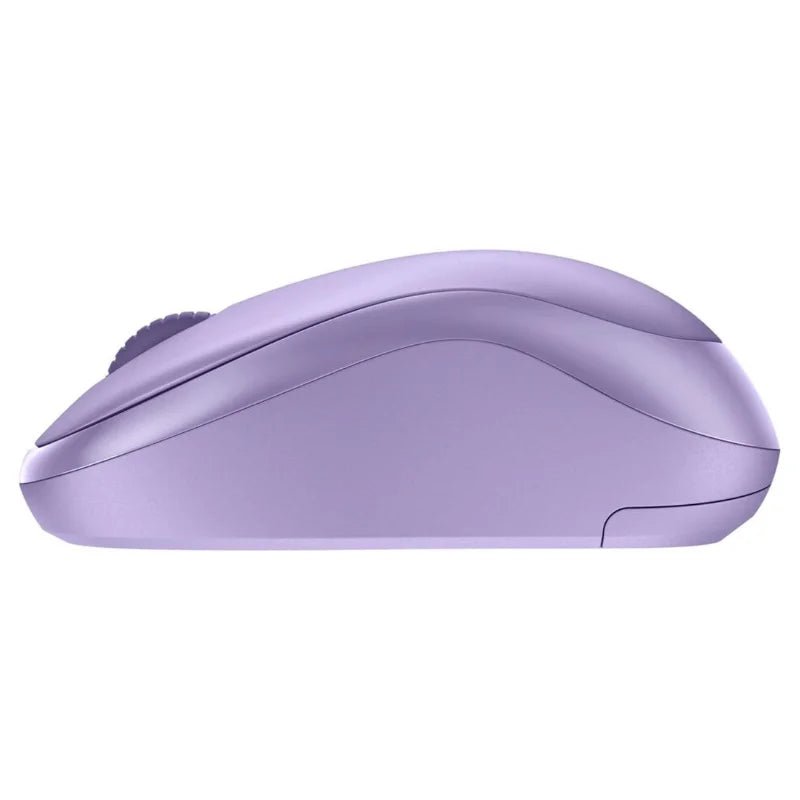 Mouse inalámbrico Logitech M220 en color lavanda, con clics silenciosos y diseño compacto. Disponible en Officemate.