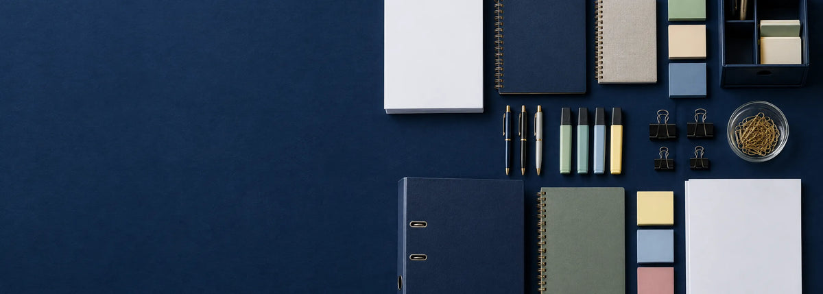 Papelería corporativa: libretas, bolígrafos, resaltadores, clips y archivadores en Officemate
