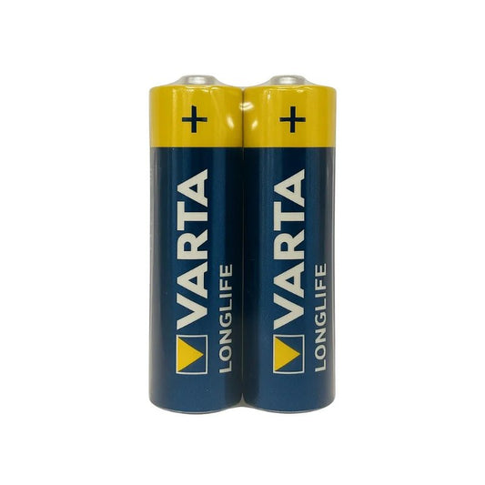 Pilas AA Varta Longlife 1.5V pack de 2 unidades en empaque original, Officemate